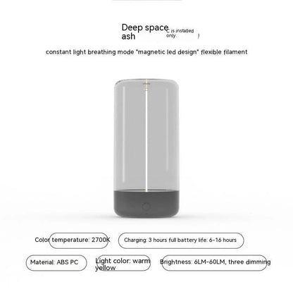 Rechargeable LED camping light with adjustable brightness modes, durable design, and soft, even glow for outdoor use