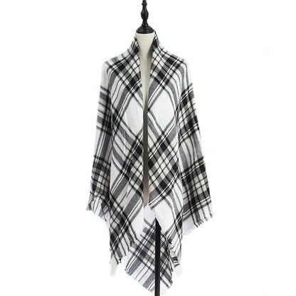 Luxury plus-sized double-sided cashmere-like scarf shawl in various colours
