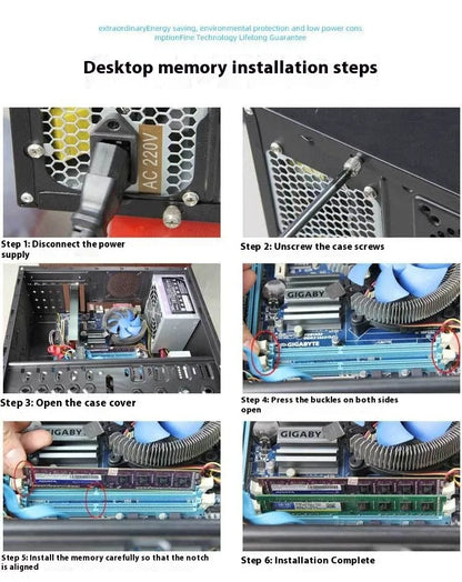 DDR3 desktop computer memory module 4GB 1600MHz single stick RAM