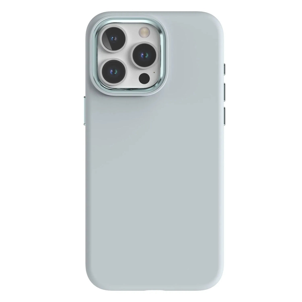 Full-cover liquid silicone metal iPhone case in solid colour with shockproof anti-fingerprint design