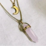 Elegant hexagonal pendant with a captivating moon-inspired design, crafted with premium alloy and a lustrous finish.