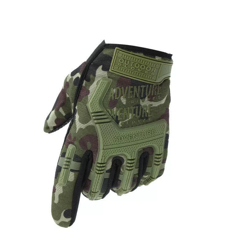 Camouflage full finger gloves for outdoor activities