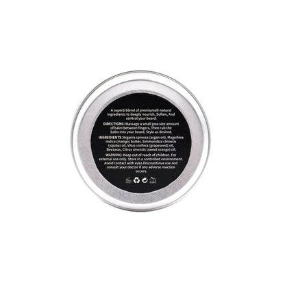 Men's three-piece beard care kit with derma roller, beard oil, beard cream in cloth bag