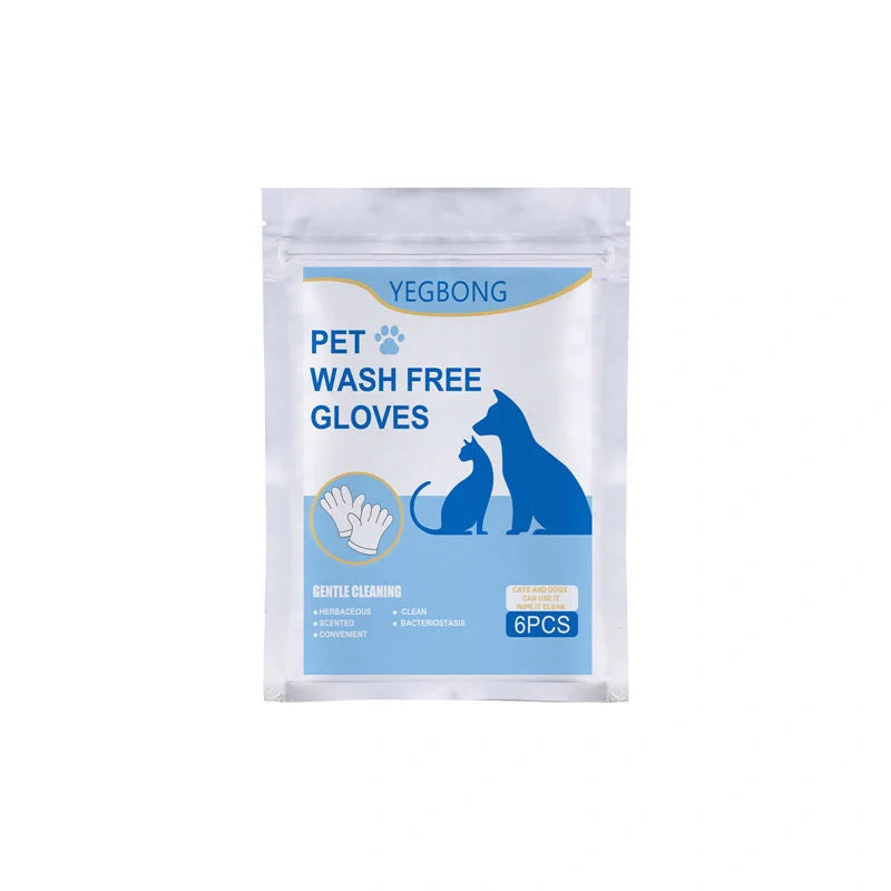 Disposable aluminium foil pet gloves for hygienic clean-up, pack of 6