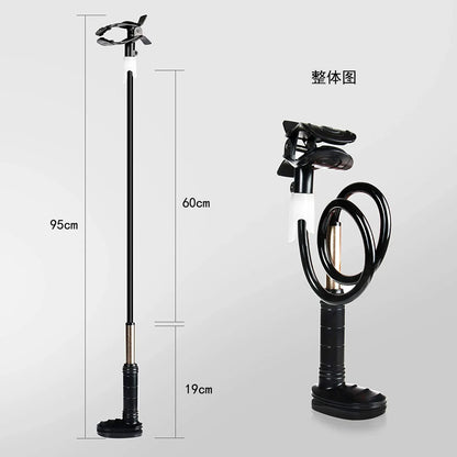 Aluminium alloy and ABS ventilator hose bracket measuring 95cm for oxygen tube support