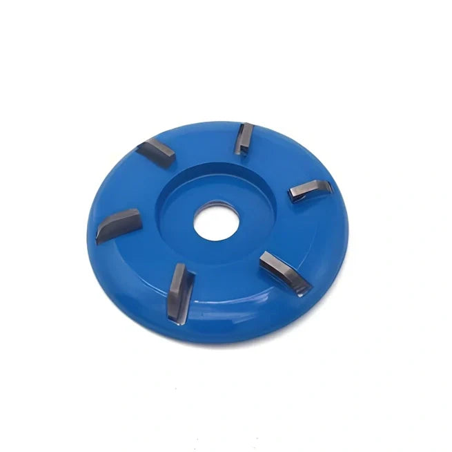 Meterk six-tooth wood carving disc for angle grinders with 16mm aperture and 90mm diameter