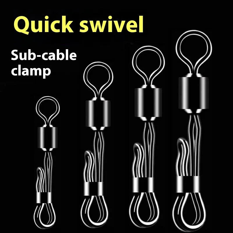 Brass quick change sub line clamp with quick release mechanism for fast wire changes