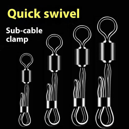 Brass quick change sub line clamp with quick release mechanism for fast wire changes