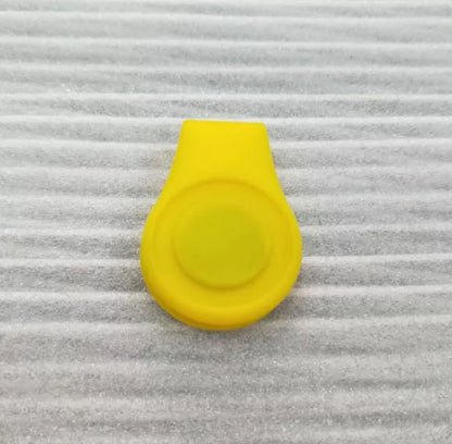 Silicone golf hat clip ball marker holder in vibrant colours