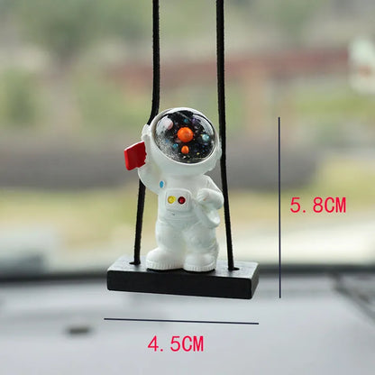 Resin cartoon astronaut car pendant with five character variations