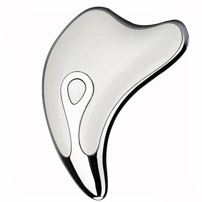 Electric Gua Sha Facial Massager with LED light and microcurrent technology