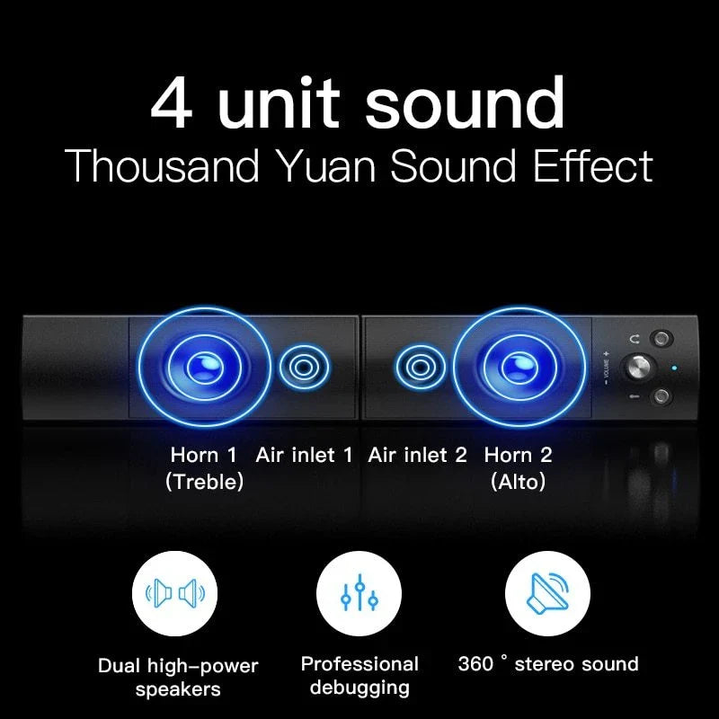 Wireless subwoofer speaker with Bluetooth, microphone, and premium audio technology for an immersive entertainment experience
