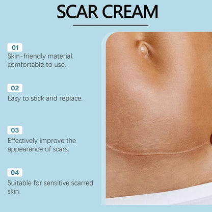 Skin Smooth Silicone Scar Paster roll with 10cm x 15cm medical-grade silicone sheet and mint leaf extract