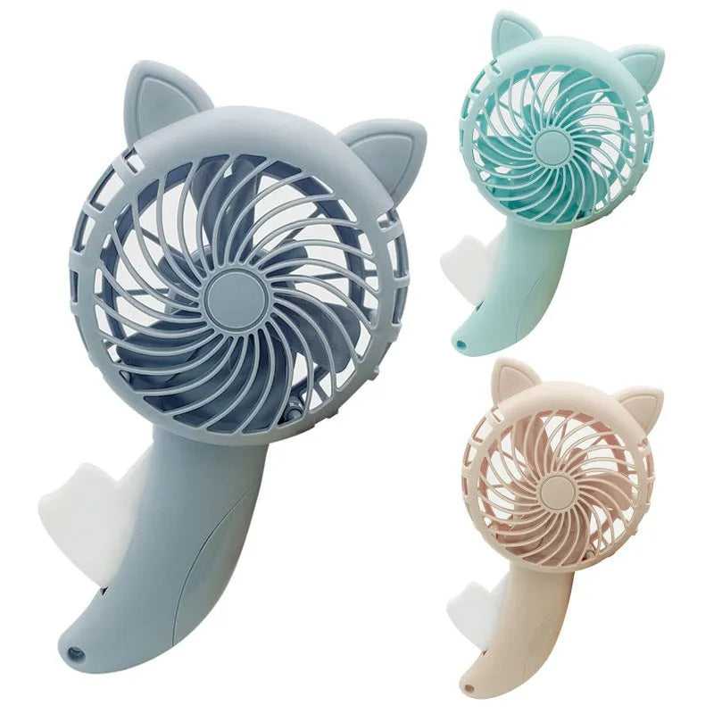 Large plastic cartoon hand-press fan toy for children measuring 11 by 20 centimetres