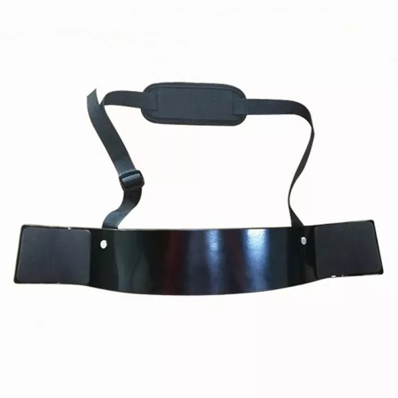 Aluminum alloy biceps training board with high-density sponge pads for elbow protection