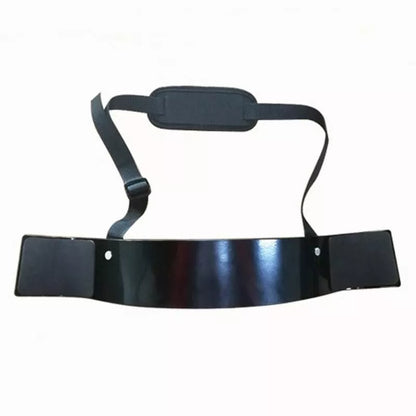 Aluminum alloy biceps training board with high-density sponge pads for elbow protection