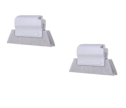 Creative Window Groove Cleaning Gap Brush Slot Cleaner with PP handle in beige, light grey, and blue