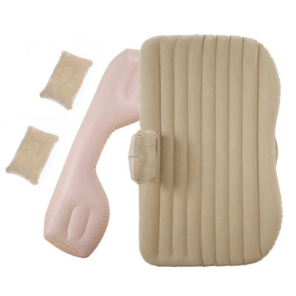 Premium car air mattress with soft, skin-friendly flocking material for comfortable on-the-go sleeping