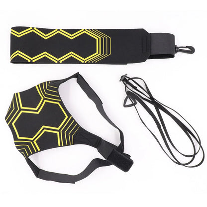 Adjustable Football Trainer for soccer skills development with elastic strap and waist belt