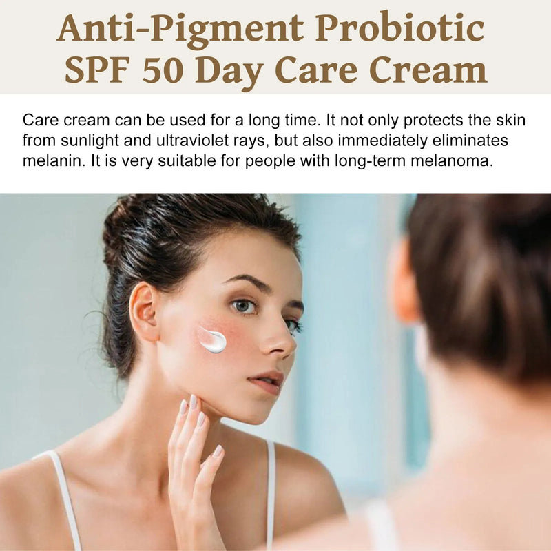 Probiotics Protective Cream with Brightening Properties, 50g Tube, Contains Asiatic Centella and Marigold Extracts, SPF Isolation Cream for Skin Tone Protection, Picture Colour Variant