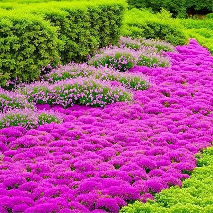 Packet of 500 thyme seeds for cooking and gardening with blue, purple and white variety options