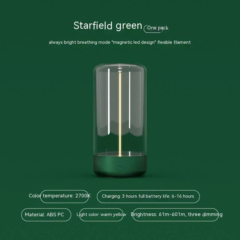 Rechargeable LED camping light with adjustable brightness modes, durable design, and soft, even glow for outdoor use
