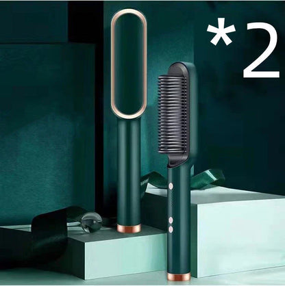 2-in-1 Hair Styler with Tourmaline Ceramic Heating, Intelligent Temperature Control, and Negative Ion Technology