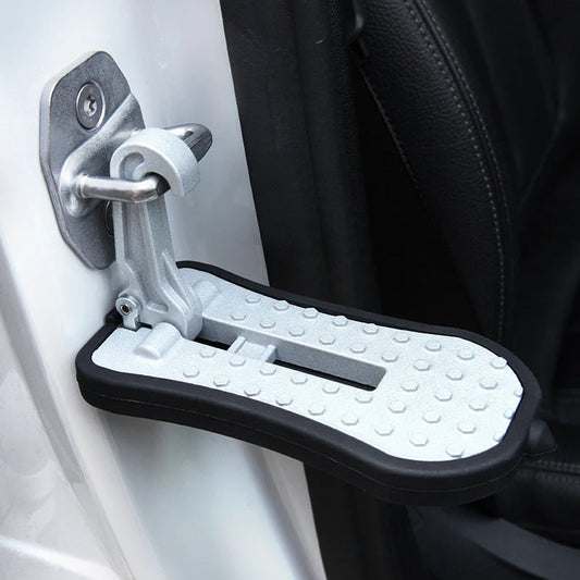 Aluminium alloy car foot assist pedal in silver, black, red, and green
