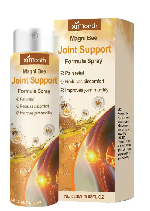 Joint Pain Relief Spray with natural bee venom and cooling menthol provides targeted relief for sore muscles and stiff joints in a convenient 20ml portable spray bottle format for on-the-go application