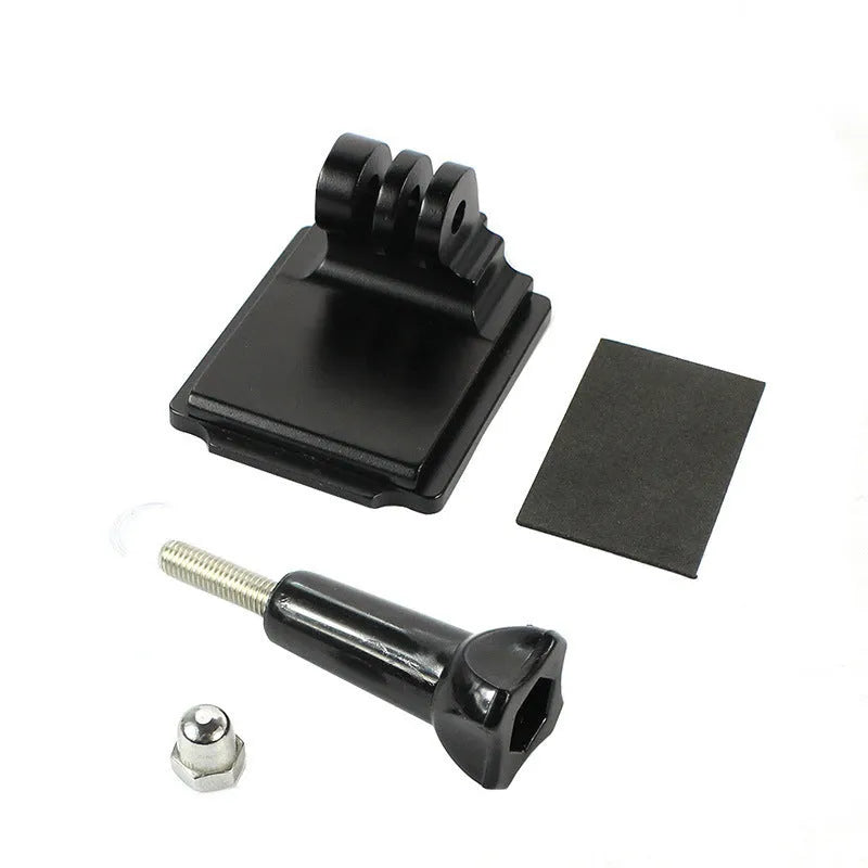 Black helmet holder extension rod with quick release bracket for GoPro Hero 3 and 4 cameras