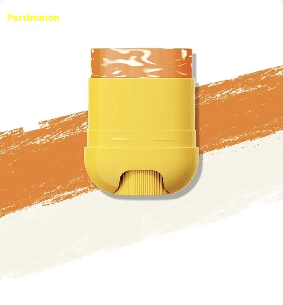 Silicone sunscreen stick in seven colour options including skin colour and brightening shades