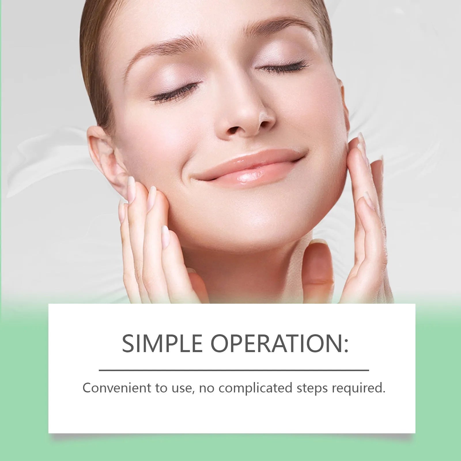 Facial lifting tape kit showing invisible patches, droplet-shaped stickers, and adjustable lifting ropes for face shaping