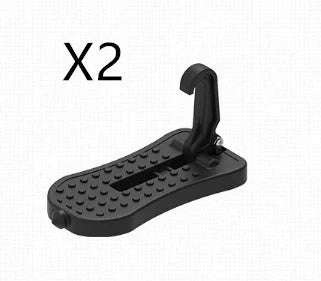 Aluminium alloy car foot assist pedal in silver, black, red, and green