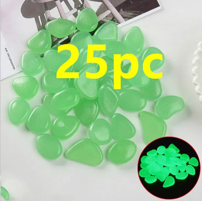 Qiming fluorescent luminous stones in mixed colours for aquarium and garden decoration