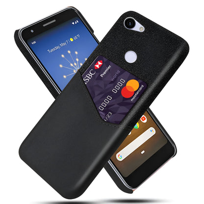 Leather mobile phone case for Google Pixel with waterproof and drop-resistant features in solid colour options