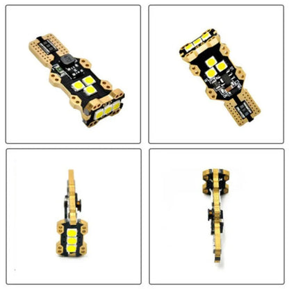 T15 automotive reverse light bulb with white PVC construction and 6000K white light output