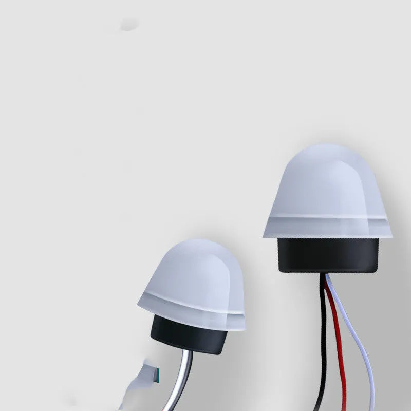 White automatic induction street lamp with 3-5 metre motion sensing range for outdoor areas