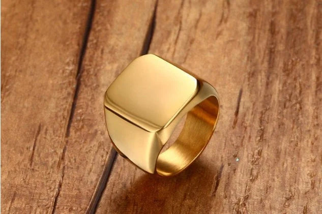 Jinshengfeng Jewellery Ring with Adjustable Lighting in Three Colours: Gold, Black, and Silver