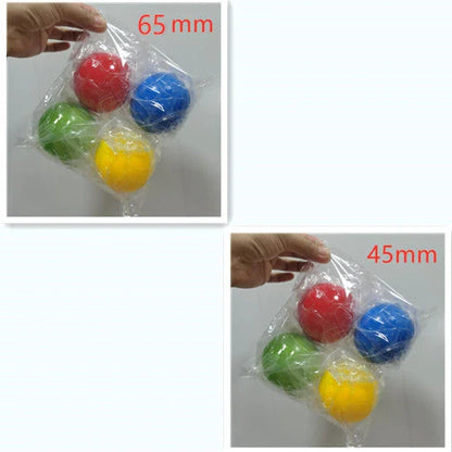 Colorful, luminous stress relief balls with a sticky surface for bouncing, squeezing, and sticking to surfaces