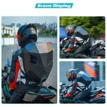 LED backpack with 48x48 full-colour screen, Iron Man design, waterproof material, 36x18x48cm