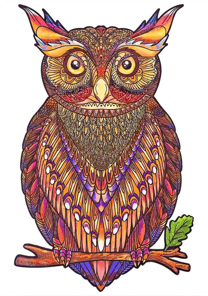 Colourful animal-shaped wooden jigsaw puzzles for children