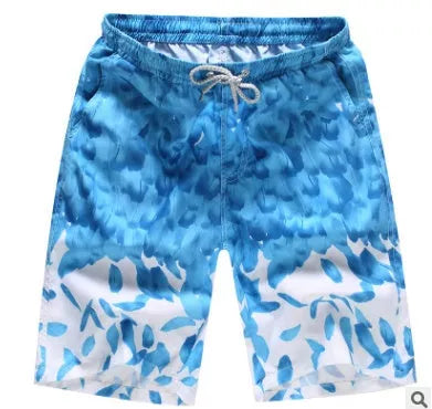 Quick Dry Printing Beach Shorts in various colours, showcasing eco-friendly natural pulp dyeing technology