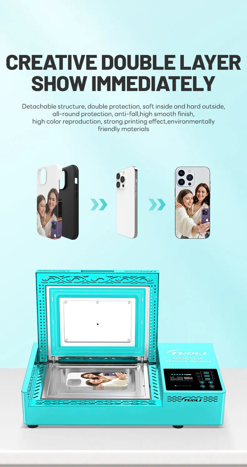 Metal phone case heat transfer printing machine for Samsung Apple OPPO VIVO Huawei Xiaomi models