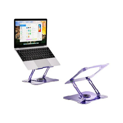 Carbon steel folding rotating notebook bracket, 260 x 220 x 46mm, for tablet and laptop desks