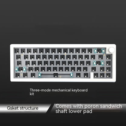 Custom DIY mechanical keyboard kit with RGB backlighting in seven colour options