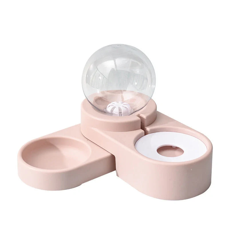 Automatic nonelectric water dispenser for cats and dogs with 1.8L capacity and bowl