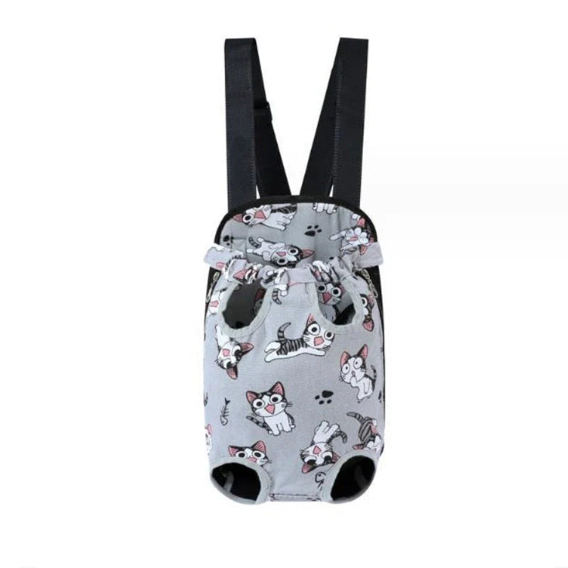 Versatile pet carrier backpack made of breathable mesh material for dogs in various sizes and colors