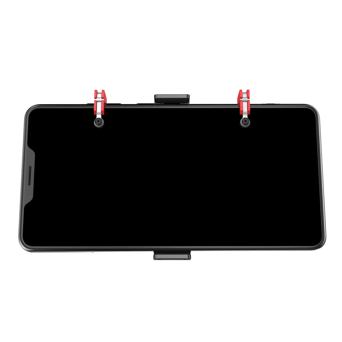 Black PG-9137 mobile phone trigger grip controller with adjustable sliding button and telescopic phone clip