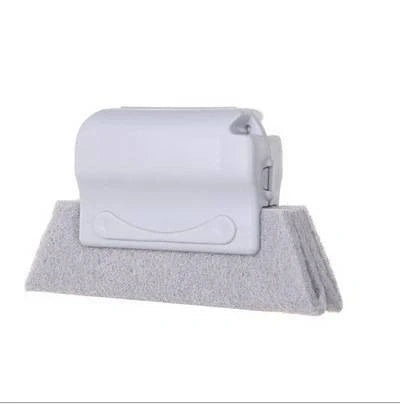 Creative Window Groove Cleaning Gap Brush Slot Cleaner with PP handle in beige, light grey, and blue