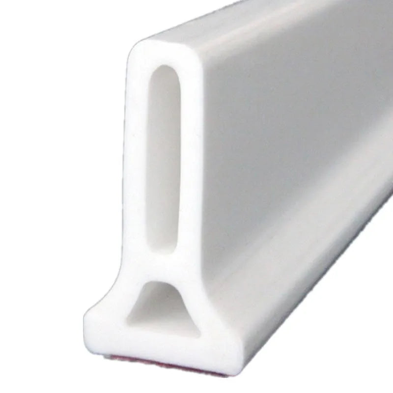 Flexible TPE waterproof strip for bathroom floor water blocking in black, grey or white colours